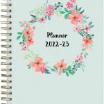 Blue Sky 2022-2023 Academic Year Weekly & Monthly Planner, 8.5" x 11", Frosted Flexible Cover, Wirebound, Laurel (131947-A23)